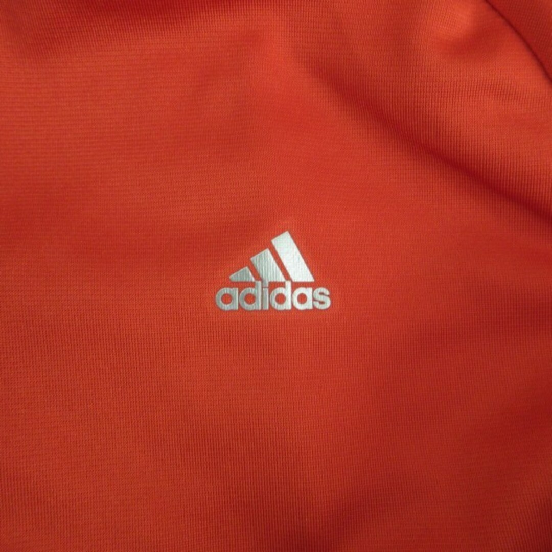 adidas(アディダス)のアディダス adidas ジャージ トラックジャケット ブルゾン 朱色 Ｌ レディースのジャケット/アウター(ブルゾン)の商品写真