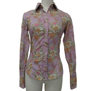 エトロ(ETRO)のエトロ ETRO 花柄 総柄 シャツ ブラウス ストレッチ有 イタリア製 38(シャツ/ブラウス(長袖/七分))