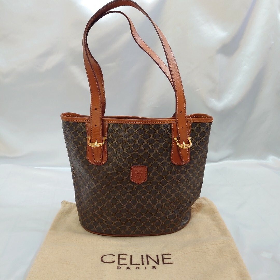 バッグ美品 CELINE マカダム柄 ショルダーバッグ