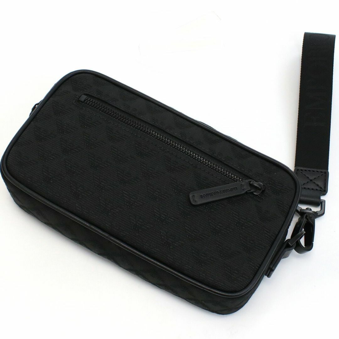 Emporio Armani(エンポリオアルマーニ)の【新品 未使用】アルマーニ セカンドバッグ メンズ Y4R356 ブラック メンズのバッグ(セカンドバッグ/クラッチバッグ)の商品写真
