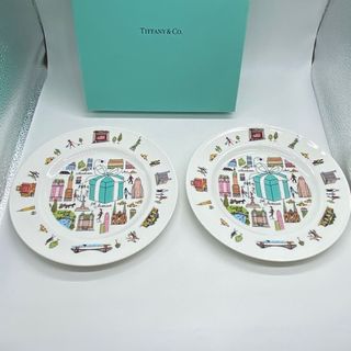 ティファニー(Tiffany & Co.)の箱付き　ティファニー 　プレート　2枚セット　5thアベニュー　no.81(食器)