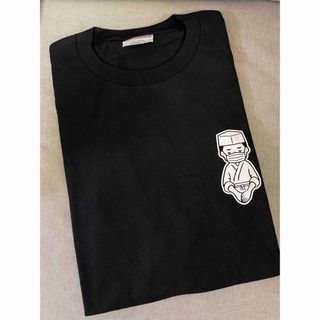 Tシャツ 感染予防　おもしろい　女将のお願い　ブラック　Lサイズ　　半袖(Tシャツ/カットソー(半袖/袖なし))