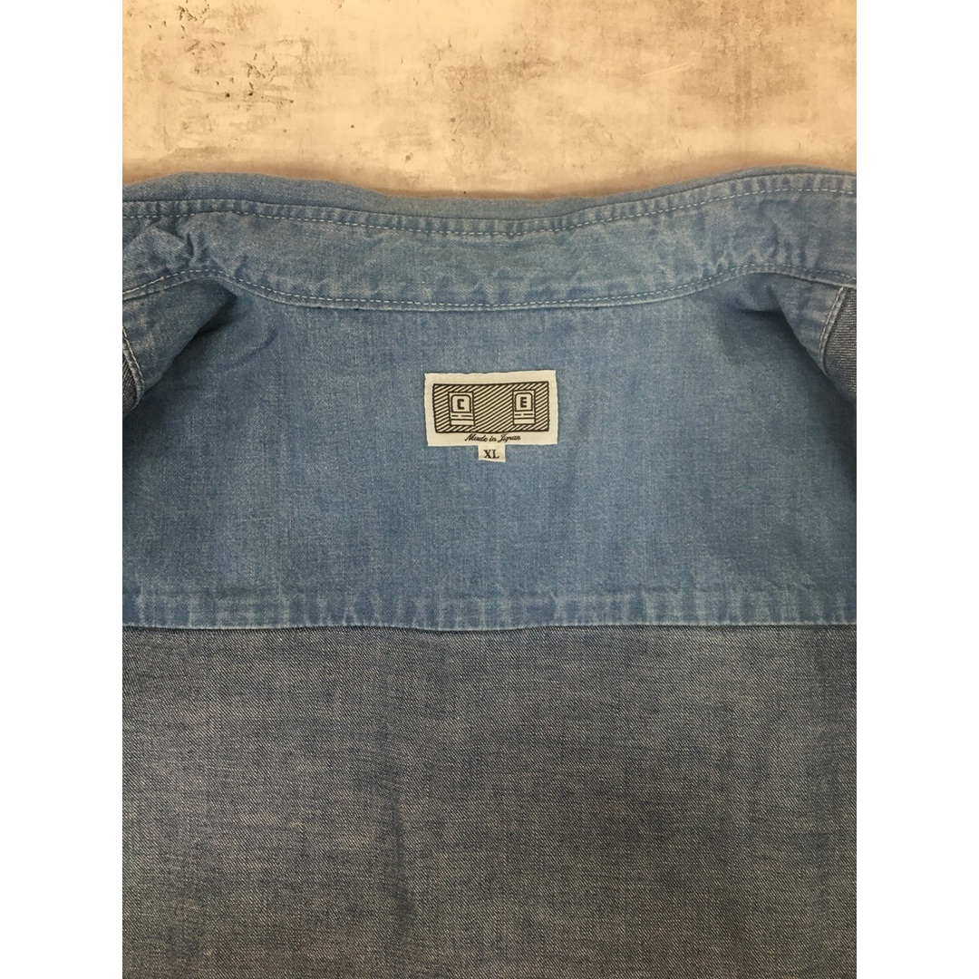 C.E CAVEMPT TWO COLOUR DENIM SHIRT 長袖デニムシャツ【3473-004】の