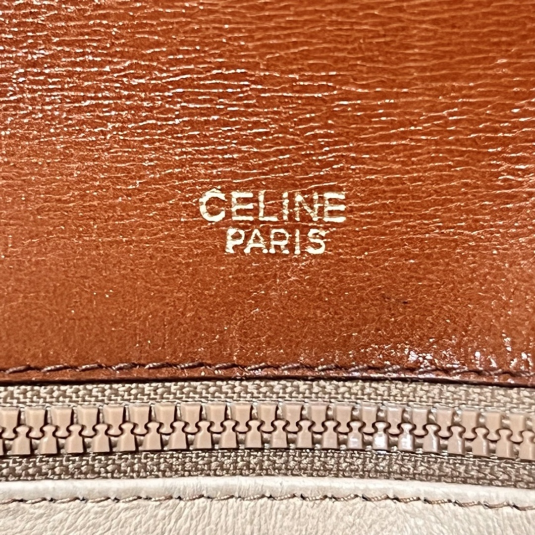 celine(セリーヌ)のCELINE セリーヌ ヴィンテージ レザー セカンドバッグ クラッチバッグ ブラウン ストラップ 鍵付き メンズのバッグ(セカンドバッグ/クラッチバッグ)の商品写真