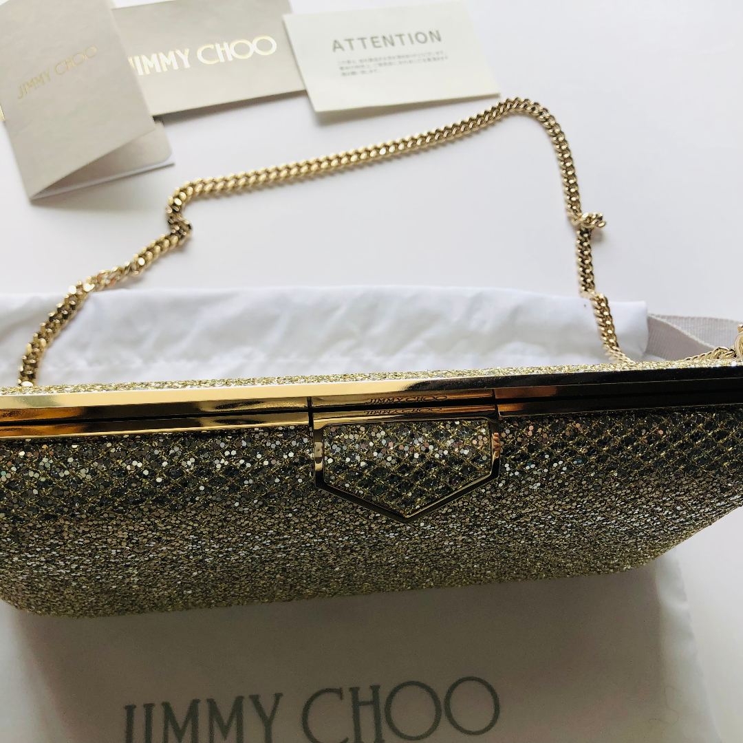 JIMMY CHOO(ジミーチュウ)の【新品未使用 】JIMMY CHOO（ジミーチュウ) Ellipseバッグ レディースのバッグ(クラッチバッグ)の商品写真