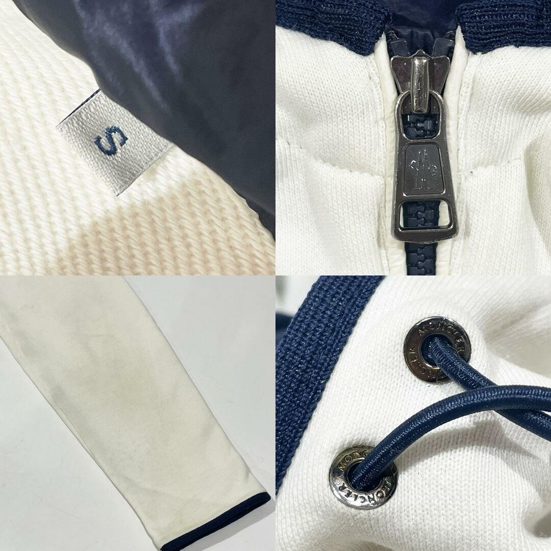 MONCLER(モンクレール)のMONCLER パーカー ライトアウター MAGLIA CARDIGAN カーディガン サイズS ダウン 長袖 ワッペ レディースのトップス(パーカー)の商品写真