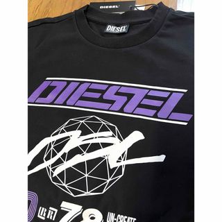 ディーゼル(DIESEL)のDIESEL  新品未使用　Lサイズ　スウェット　トレーナー　黒　ディーゼル(スウェット)