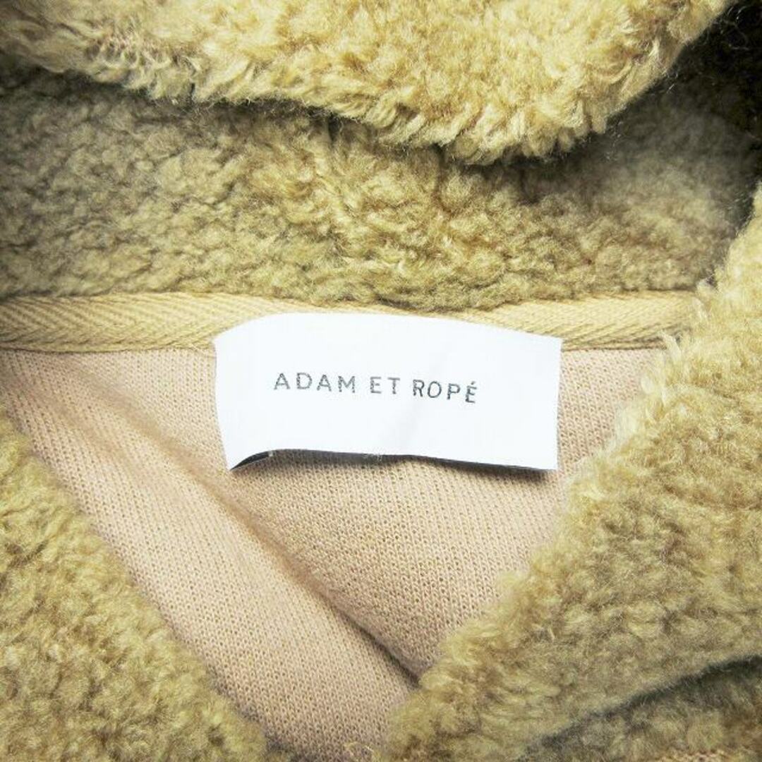 Adam et Rope'(アダムエロぺ)の美品 アダムエロペ ショート丈 ボア ニット フーディー/1 レディース レディースのトップス(パーカー)の商品写真