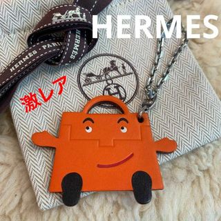 エルメス(Hermes)の☆激レア・未使用☆HERMES ケリードール バッグチャーム レザーxシルバー(その他)