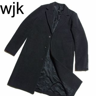 wjk - wjk チェスターコート L ダークグレー  fine wool chester