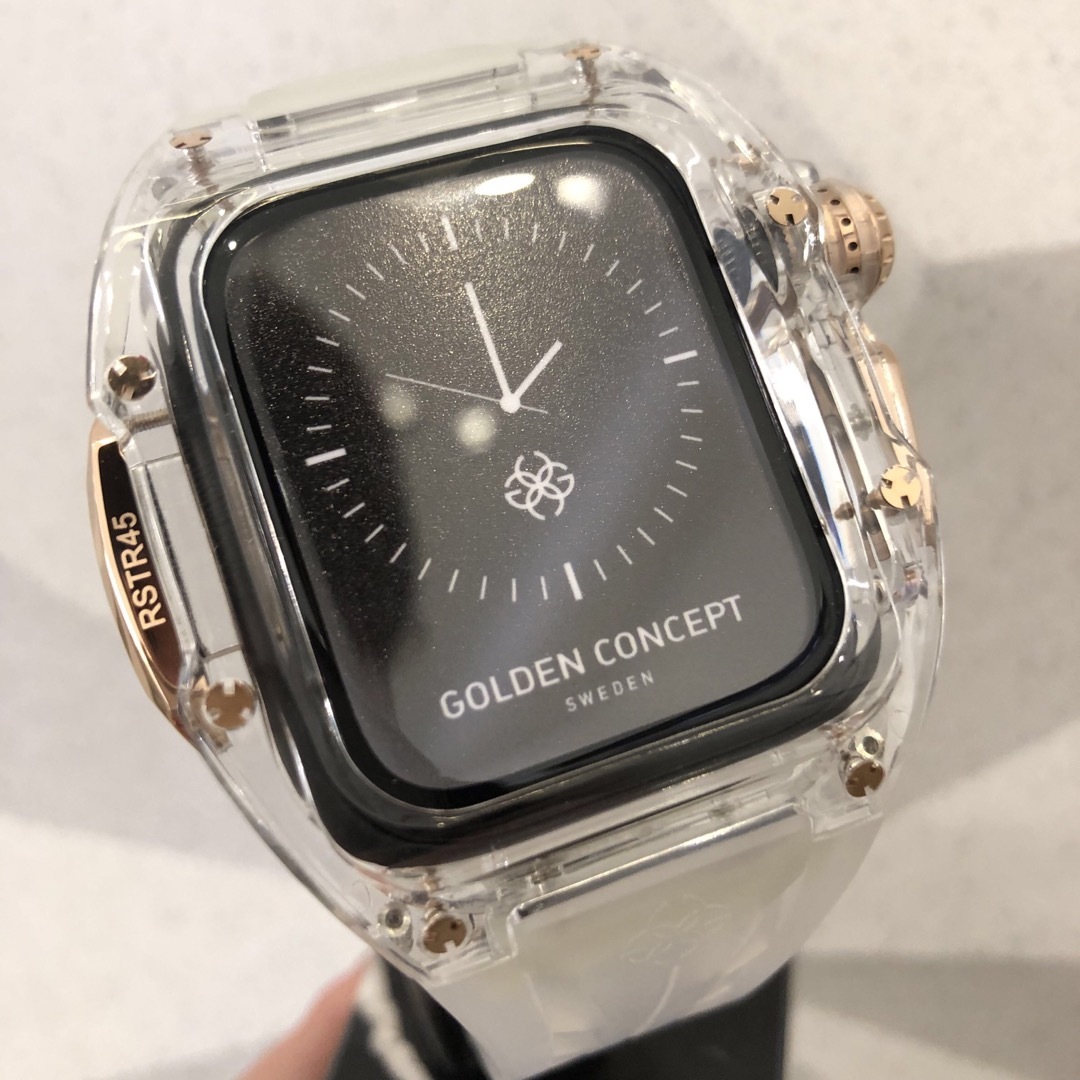 Apple Watch - 新品未使用☆ゴールデンコンセプト RSTR45 CRYSTAL ROSE