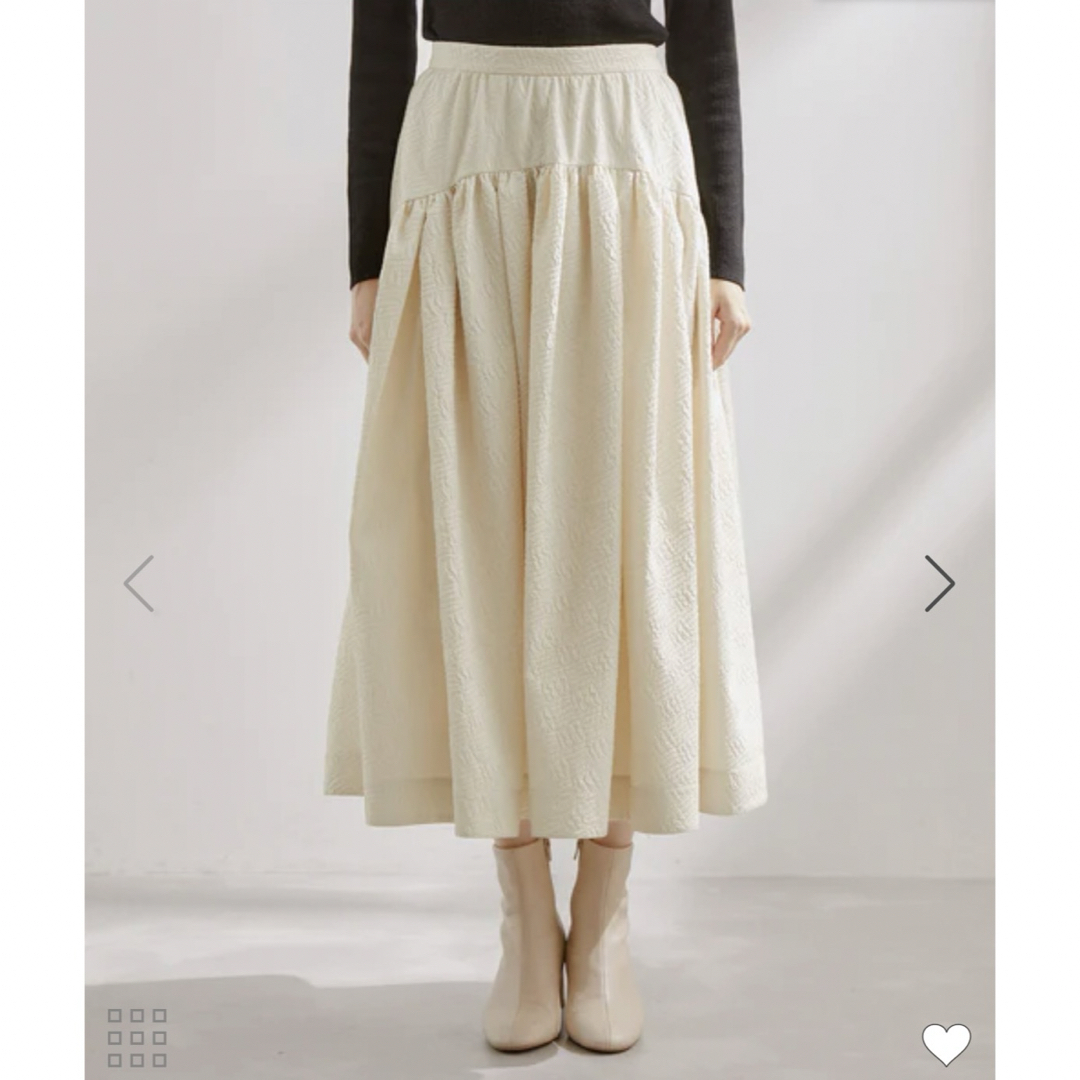 ROPE’(ロペ)のロペ　三尋木　ジャガード スカート　38 美品　 レディースのスカート(ロングスカート)の商品写真