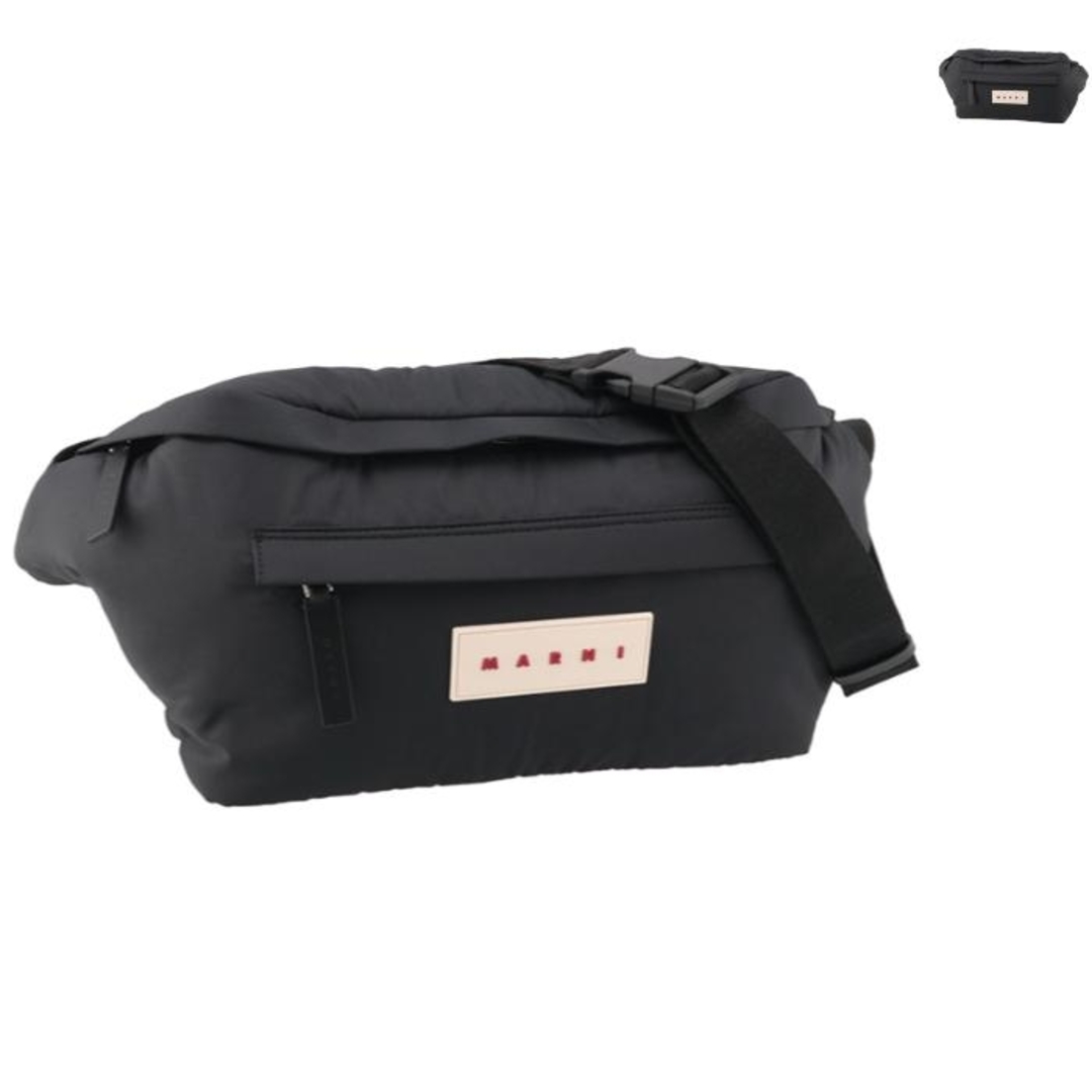 MARNI - マルニ MARNI ベルトバッグ PUFF ラージ バムバッグ 斜 MARNI - マルニ MARNI ベルトバッグ PUFF ラージ バムバッグ 斜