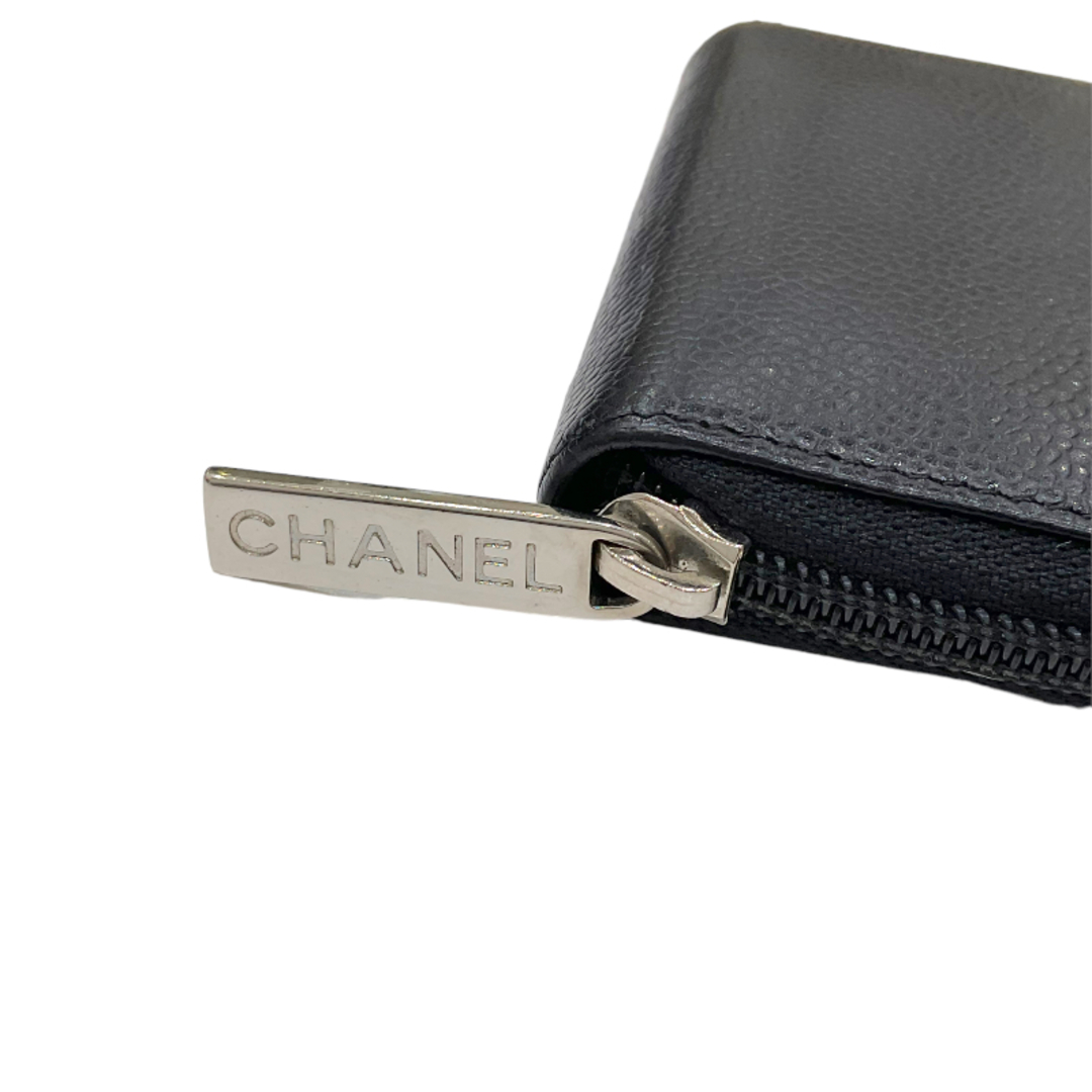 CHANEL(シャネル)の　シャネル CHANEL ココマーク コインケース 18番台 ブラック シルバー金具 キャビアスキン レディース コインケース レディースのファッション小物(コインケース)の商品写真