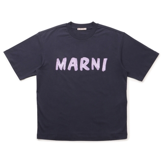 マルニ(Marni)のマルニ MARNI ロゴプリント Tシャツ オーバーフィット 半袖 2024年春夏新作 THJET49EPH USCS11 L2B99(Tシャツ(半袖/袖なし))