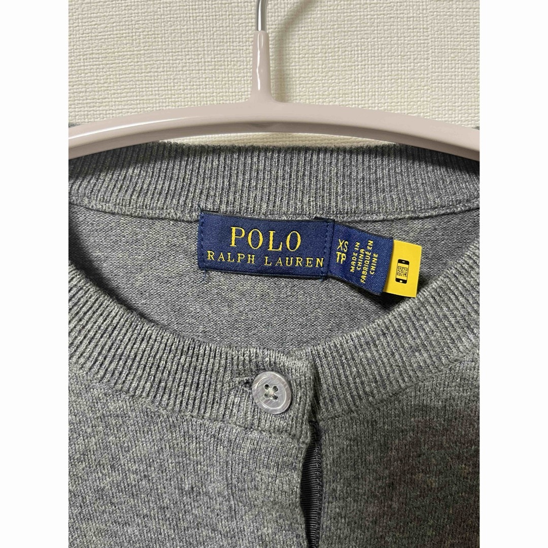 POLO RALPH LAUREN(ポロラルフローレン)のポロラルフローレン　カーディガン　グレー　レディース レディースのトップス(カーディガン)の商品写真