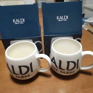 カルディ(KALDI)のカルディ　マグカップ　2個セット(食器)