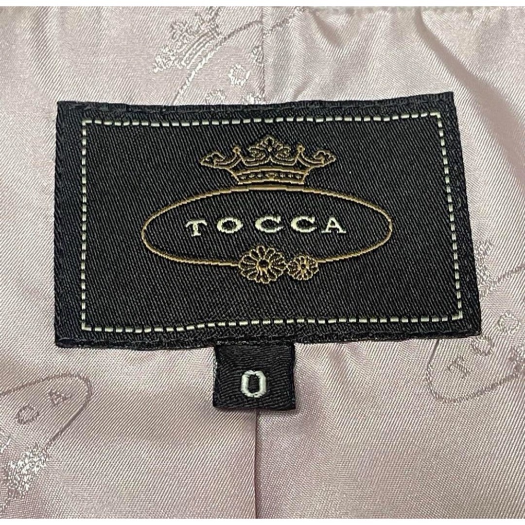 TOCCA(トッカ)のTOCCA ロングコート　フード　フーデッドコート　リボン　比翼　総裏総柄 レディースのジャケット/アウター(ロングコート)の商品写真