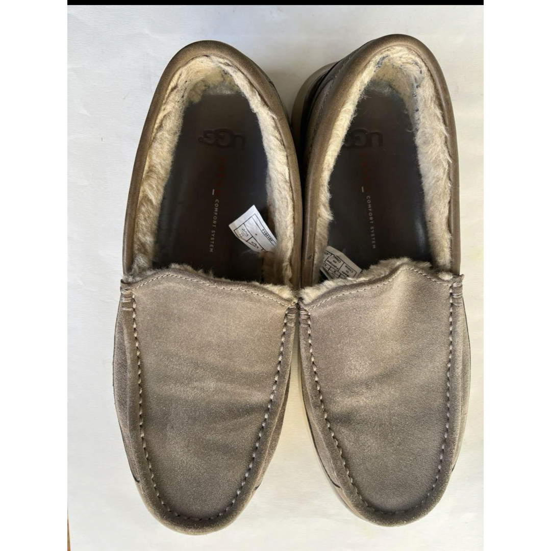 UGG(アグ)のugg モカシン　靴　スエード　ブラウン　27 メンズの靴/シューズ(スリッポン/モカシン)の商品写真