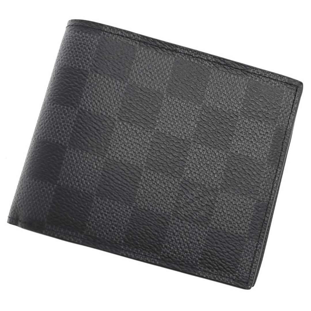 折り財布ルイヴィトン 二つ折り財布 ダミエ・グラフィット ポルトフォイユ・アメリゴ NM N60053 LOUIS VUITTON 黒