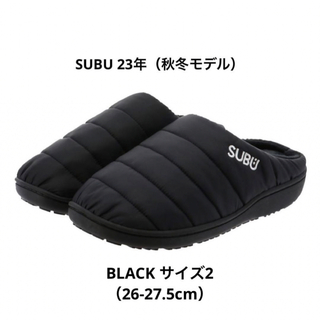 スブ(SUBU)のSUBU スブ BLACK サイズ2  26-27.5cm(サンダル)