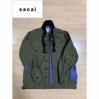 sacai - sacai ファブリックコンボシャツ サイズ2