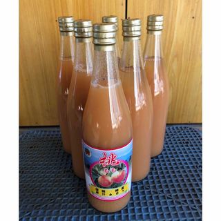農家直送　桃ジュース　果汁60% 800ml  6本箱入り(ソフトドリンク)