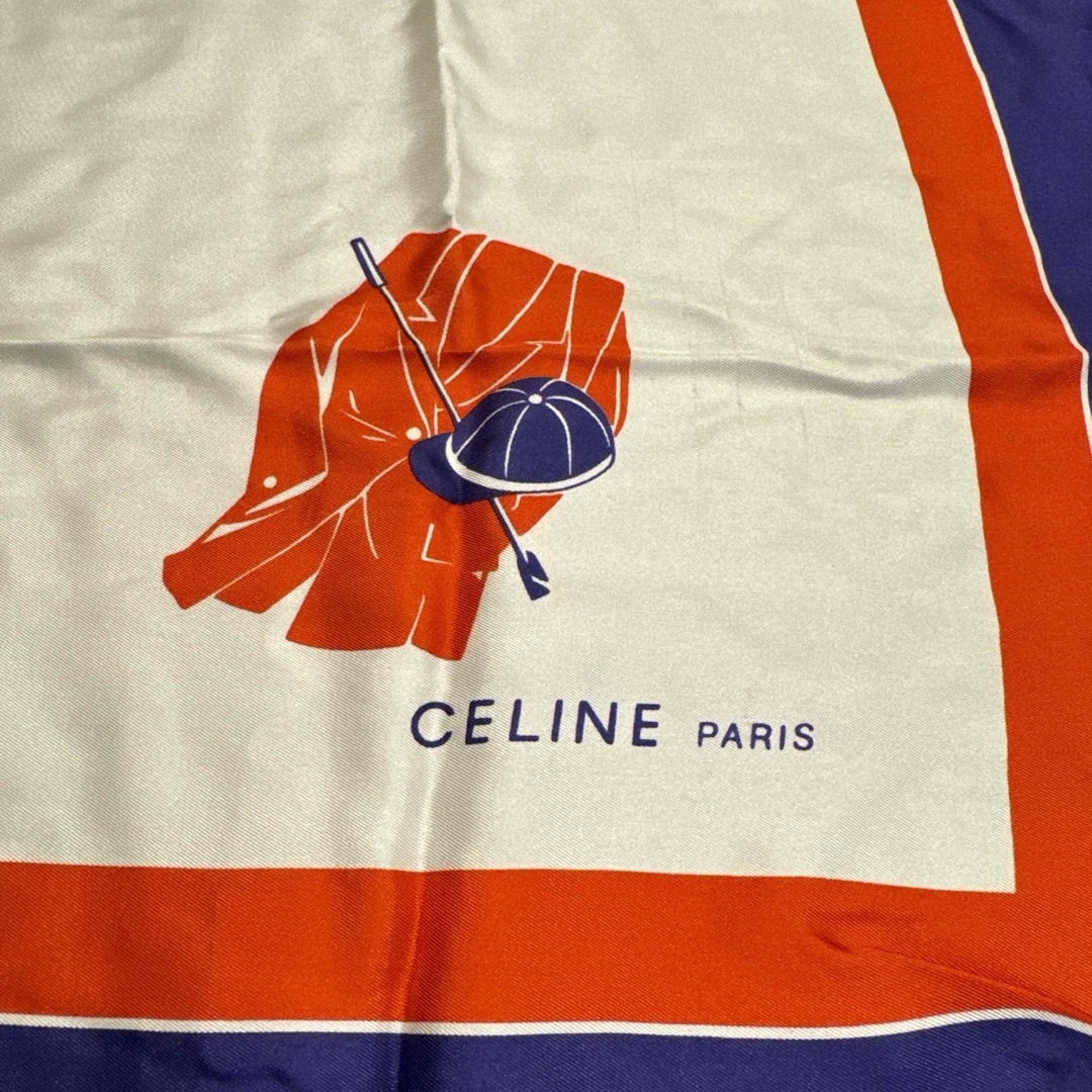 CELINE - CELINE セリーヌ シルクスカーフ ヴィンテージ CELINE - CELINE セリーヌ シルクスカーフ ヴィンテージ