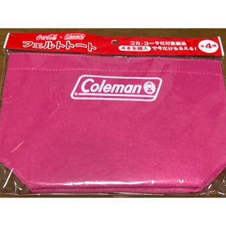 コカコーラ(コカ・コーラ)のコールマンフェルトトート　coleman×コカコーラ(トートバッグ)