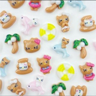 ハローキティ(ハローキティ)のネイルパーツ デコパーツ レジン ガングロ キティーちゃん(デコパーツ)