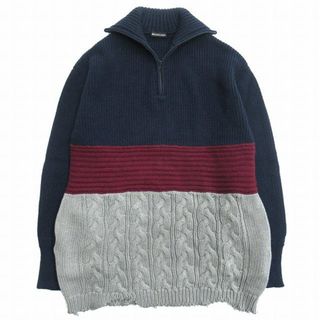 バレンシアガ(Balenciaga)の美品 18aw バレンシアガ ハーフジップ オーバーサイズ ニット セーター△３(ニット/セーター)