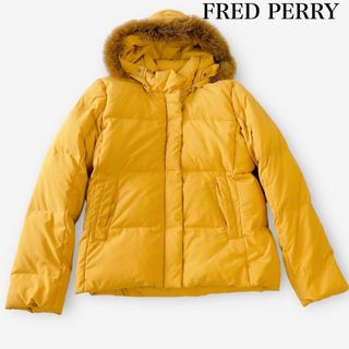 フレッドペリー(FRED PERRY)のフレッドペリー フォックスファー　ダウンジャケット　　 M〜L　ローレル　月桂樹(ダウンジャケット)