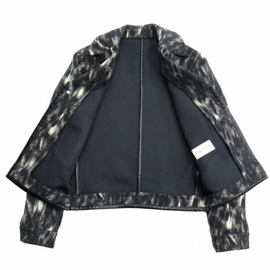 Balenciaga(バレンシアガ)の美品 13aw バレンシアガ 総柄 ダイバー ジャケット ブルゾン ウール△３ メンズのジャケット/アウター(ブルゾン)の商品写真