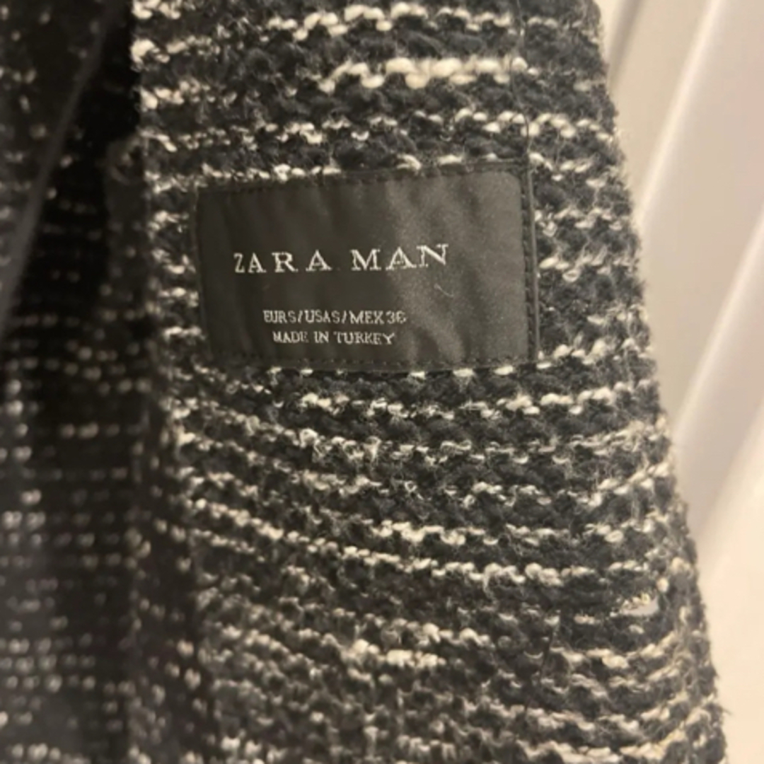 ZARA(ザラ)のZARAのニットジャケット【美品】 レディースのジャケット/アウター(テーラードジャケット)の商品写真