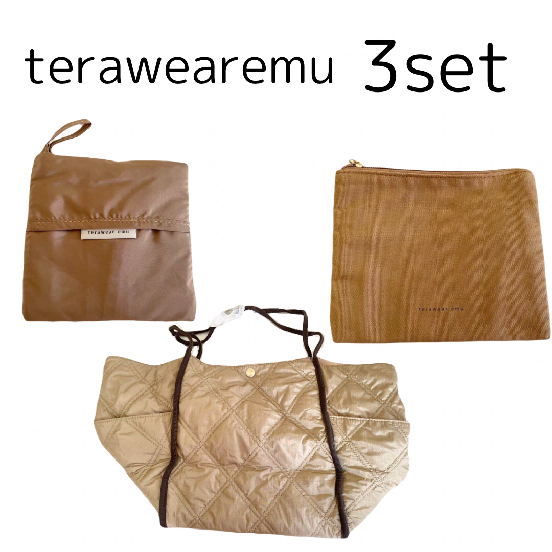 【新品】terawearemu エコバッグ メイクポーチ ポーチ トートバッグ レディースのバッグ(トートバッグ)の商品写真