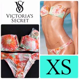 ヴィクトリアズシークレット(Victoria's Secret)のレア 新品 水着 ヴィクトリアシークレット 花柄オレンジ XS(水着)