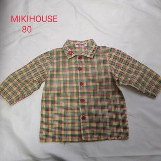 ミキハウス(mikihouse)のMIKIHOUSE　ミキハウス　シャツ　長袖　80(シャツ/カットソー)