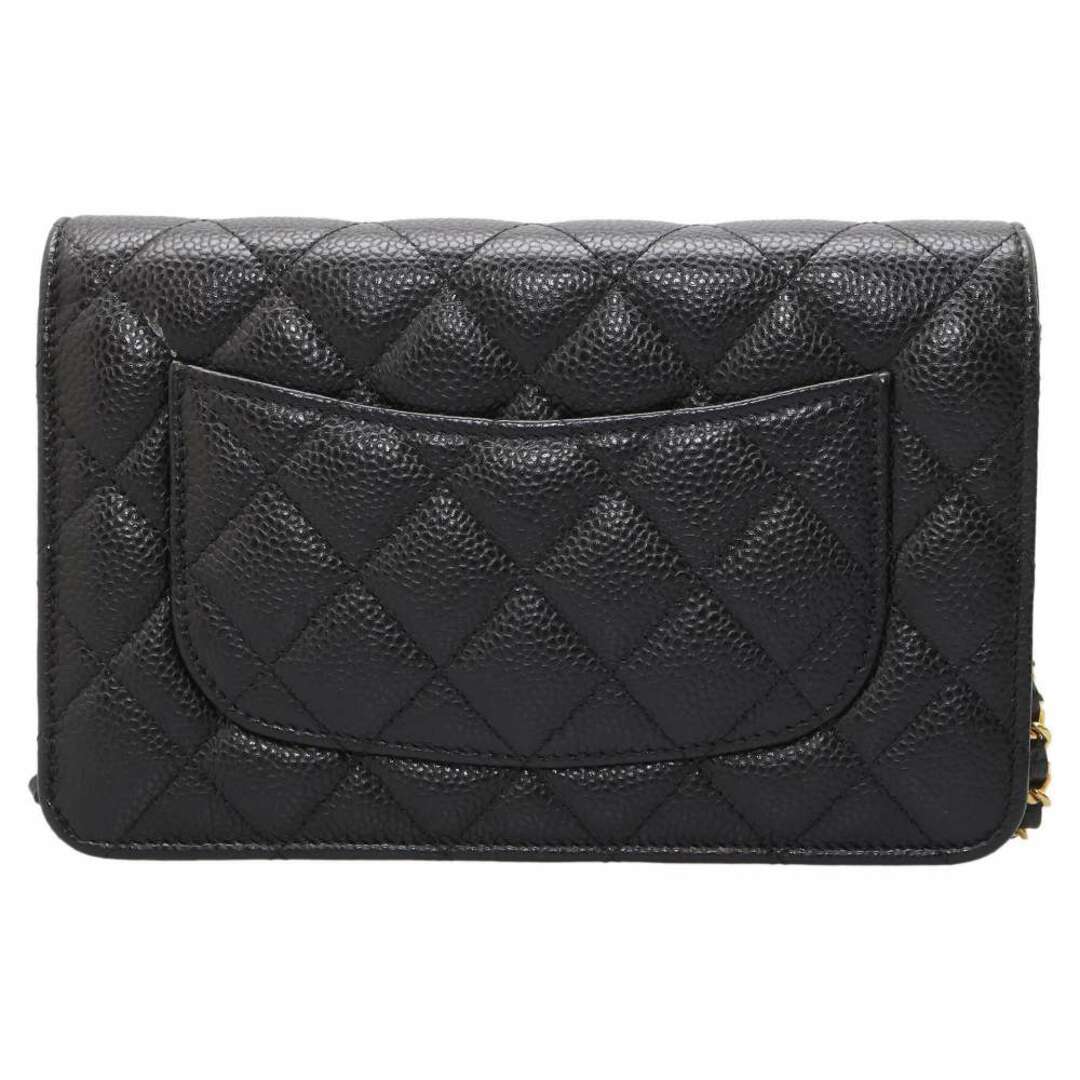 財布シャネル チェーンウォレット クラシック マトラッセ ココマーク キャビアスキン AP0250 CHANEL 財布 黒