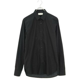 サンローラン(Saint Laurent)のサンローランパリ  323951 Y712B スモールドット柄長袖シャツ メンズ 38(シャツ)