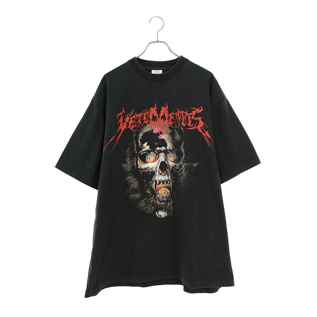 VETEMENTS(ヴェトモン)のヴェトモン  17AW  OVERSIZED HEAVY METAL PRINT TEE MAH18TR34 オーバーサイズヘビーメタルスカルプリントTシャツ メンズ S メンズのトップス(Tシャツ/カットソー(半袖/袖なし))の商品写真