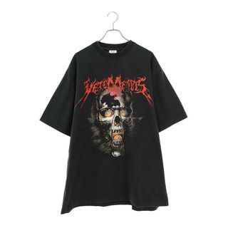 ヴェトモン(VETEMENTS)のヴェトモン  17AW  OVERSIZED HEAVY METAL PRINT TEE MAH18TR34 オーバーサイズヘビーメタルスカルプリントTシャツ メンズ S(Tシャツ/カットソー(半袖/袖なし))