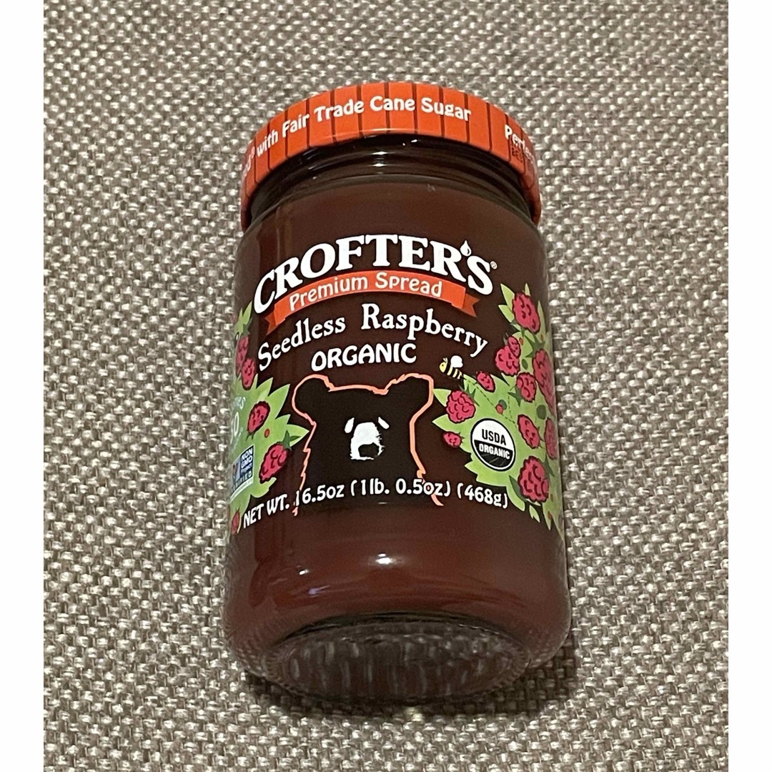 Crofter's オーガニック ジャム 種なしラズベリー スプレッド 食品/飲料/酒の加工食品(缶詰/瓶詰)の商品写真