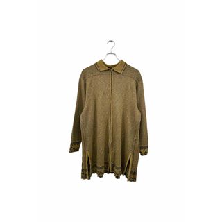 90's pleats knit tunic ニット ワンピース チュニック トップス ブラウン系 レディース ヴィンテージ 6(ミニワンピース)