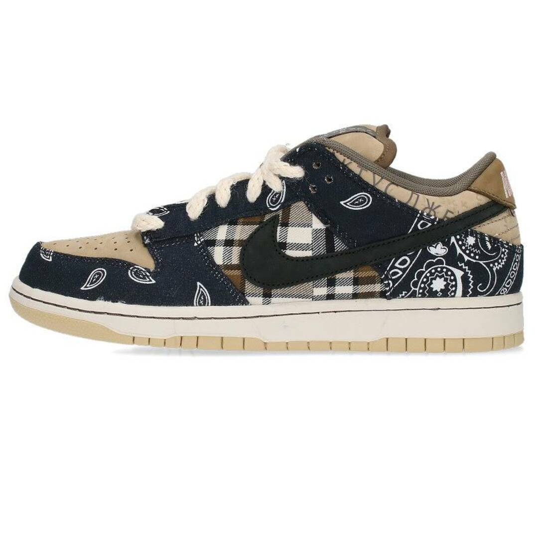 メンズナイキ ×トラヴィススコット Travis Scott  SB DUNK LOW PRM QS TRAVIS SCOTT CACTUS JACK CT5053-001 ダンクロープレミアムカクタスジャックスニーカー メンズ 26.5cm