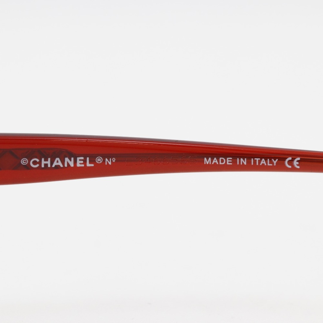 CHANEL(シャネル)の【CHANEL】シャネル ココマーク 4026 C147/76 プラスチック 赤 レディース サングラス メンズのファッション小物(サングラス/メガネ)の商品写真