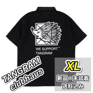 ビームスゴルフ(BEAMSGOLF)の【新品・未試着】CLUBHAUS TANGRAM ポロシャツ 黒 XL 送料込み(ウエア)