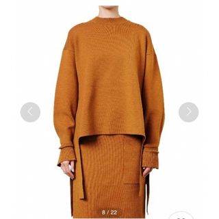 ルシェルブルー(LE CIEL BLEU)の美品 ルシェルブルー　Wool Smooth Top(ニット/セーター)