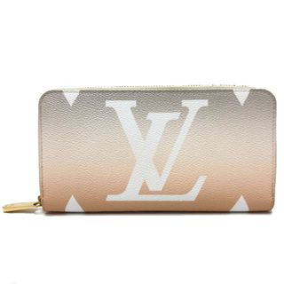 ルイヴィトン(LOUIS VUITTON)のルイヴィトン LOUIS VUITTON ジッピーウォレット M80359 モノグラムジャイアント グラデーション 長財布 モノグラムジャイアントキャンバス ブリューム オレンジ系(財布)