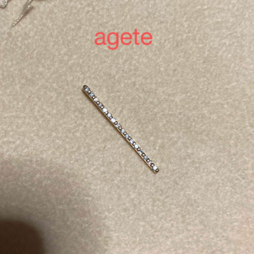 agete(アガット)のアガット/agete /K10ダイヤパーネックレスチャーム レディースのアクセサリー(チャーム)の商品写真