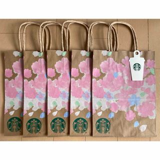 スターバックスコーヒー(Starbucks Coffee)のスターバックス　桜さくら2022    ショッパー　スタバ　紙袋　ショップ袋5枚(ショップ袋)